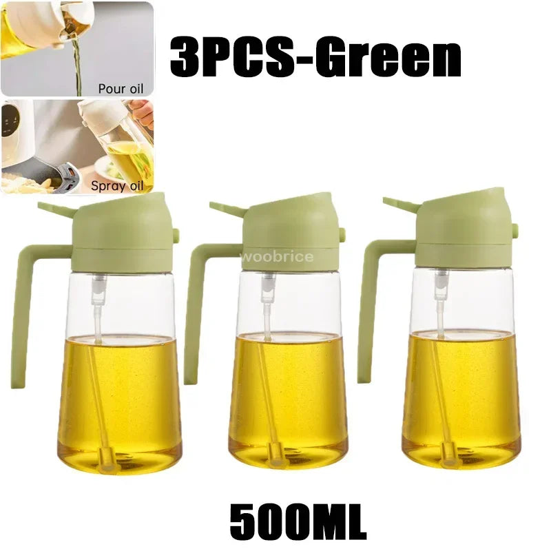 Kitchen Oil Dispenser Bottle – Reusable Oil Spray Container for Cooking & Baking