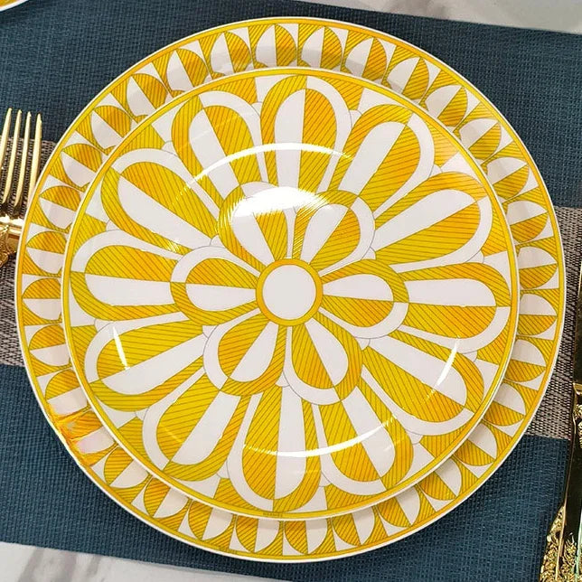 Elegant Bone China Tableware Set – Creative European Plates, Cups & Gift Set for Home Dining