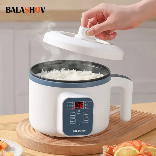 Mini Electric Rice Cooker – Single/Double Layer Smart MultiCooker for 1–2 People