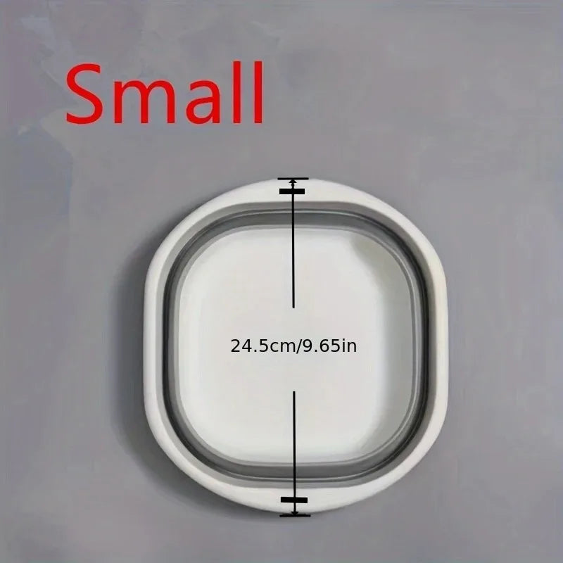 3-Pack Folding Wash Basin – Space-Saving Laundry, Dish & Fruit Storage Tubs for Home & Travel