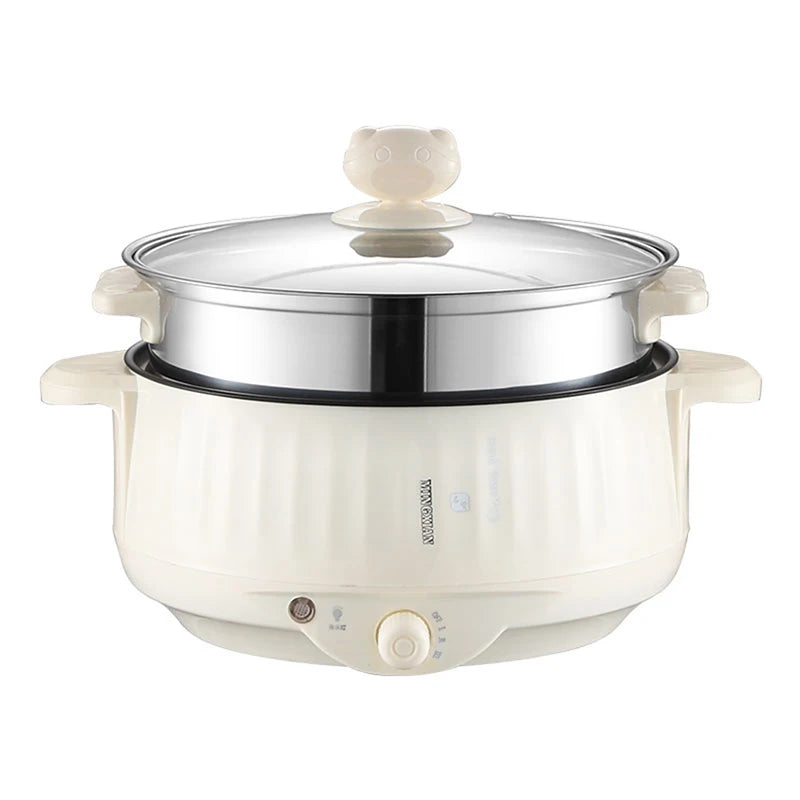 Electric Multi Cooker Pot – 220V Single/Double Layer Non-Stick Cooker for Small Households