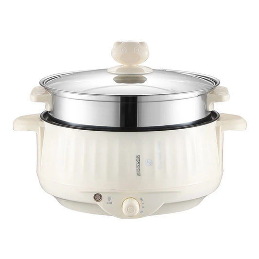 Electric Multi Cooker Pot – 220V Single/Double Layer Non-Stick Cooker for Small Households