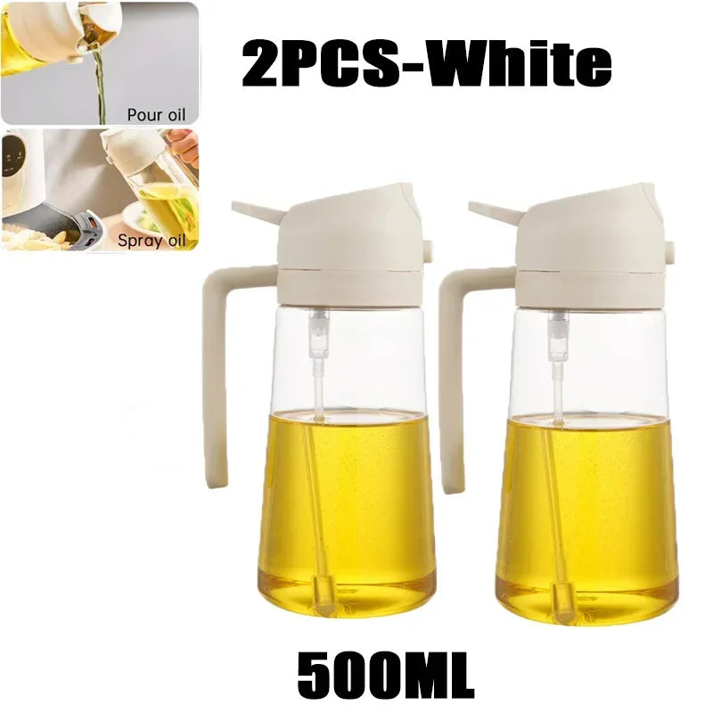 Kitchen Oil Dispenser Bottle – Reusable Oil Spray Container for Cooking & Baking