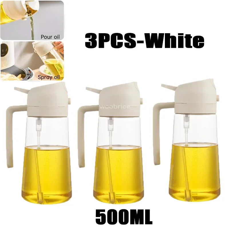 Kitchen Oil Dispenser Bottle – Reusable Oil Spray Container for Cooking & Baking