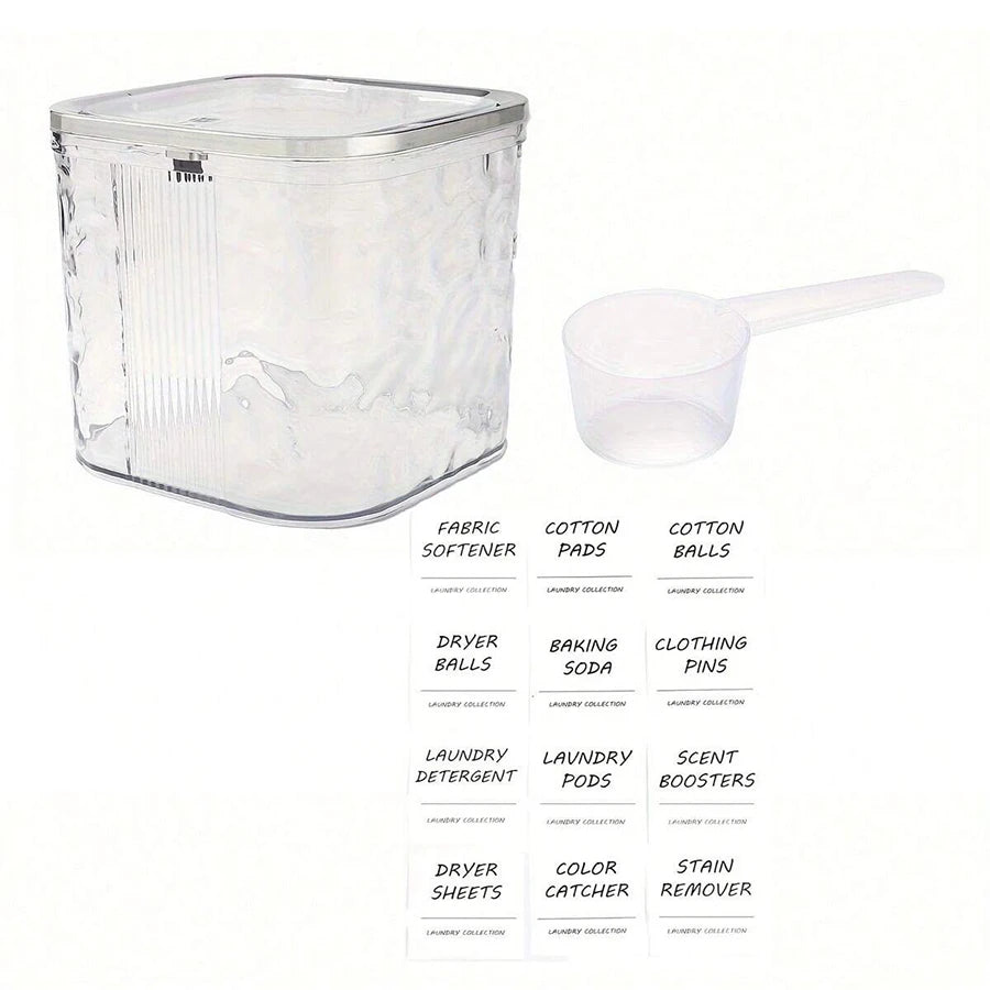 Laundry Pods Container with Lid – Storage Box for Laundry & Dishwasher Pods