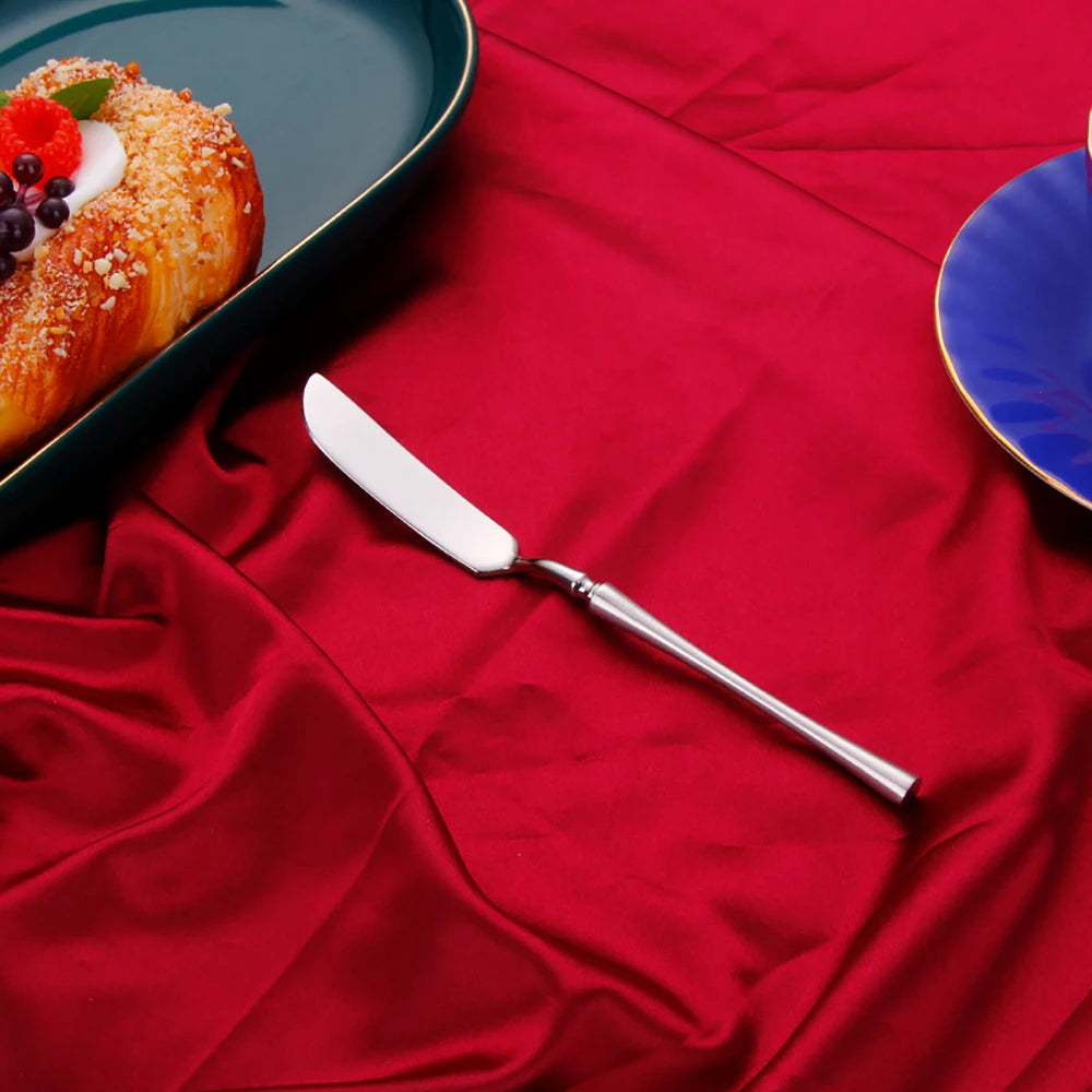 Stainless Steel Tableware Set – 6/24/30 Pcs Silver Dinner Flatware for Western Dining