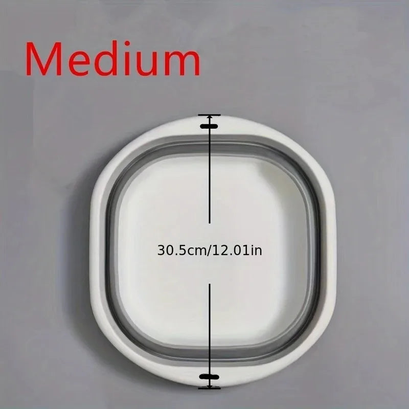 3-Pack Folding Wash Basin – Space-Saving Laundry, Dish & Fruit Storage Tubs for Home & Travel