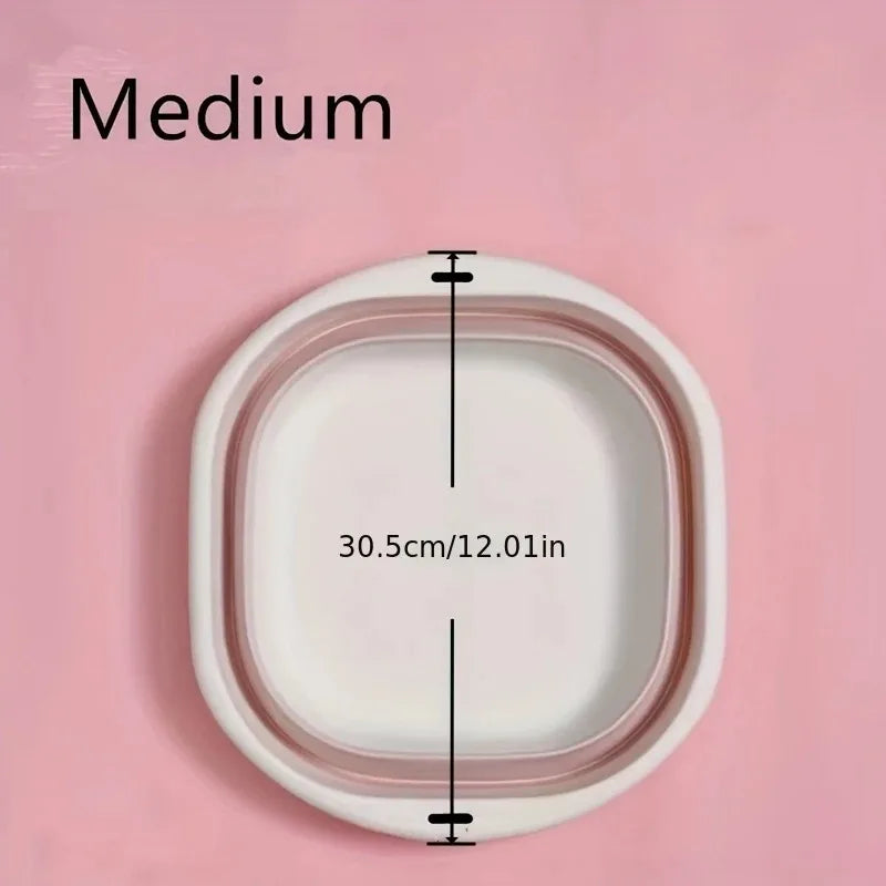 3-Pack Folding Wash Basin – Space-Saving Laundry, Dish & Fruit Storage Tubs for Home & Travel