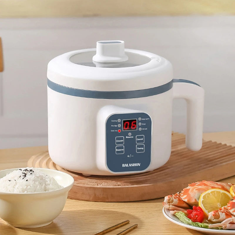 Mini Electric Rice Cooker – Single/Double Layer Smart MultiCooker for 1–2 People