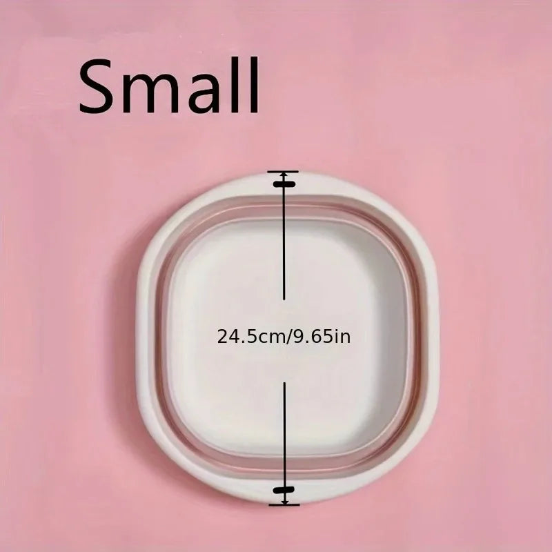 3-Pack Folding Wash Basin – Space-Saving Laundry, Dish & Fruit Storage Tubs for Home & Travel