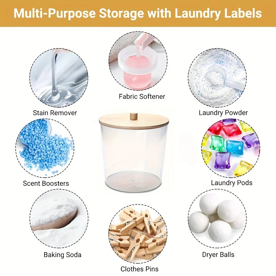 Laundry Storage Container – Large Acrylic Box for Detergent Pods, Powder & Scent Boosters