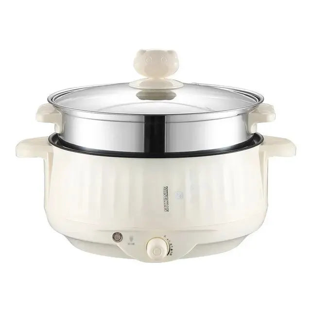 Electric Multi Cooker Pot – 220V Single/Double Layer Non-Stick Cooker for Small Households