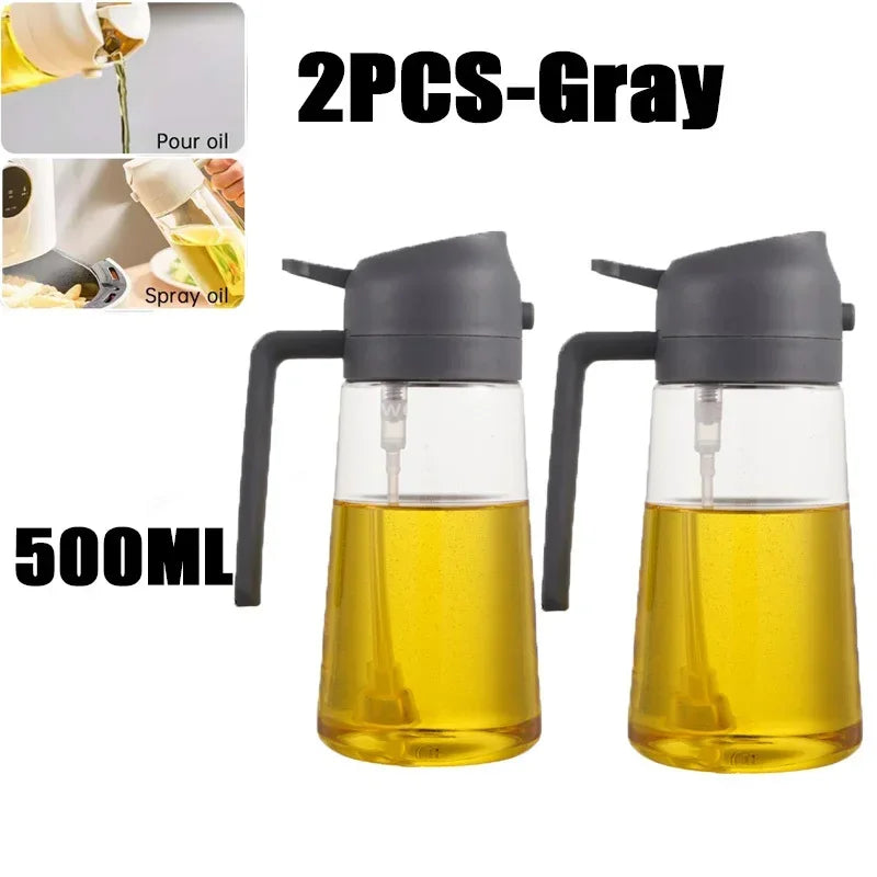 Kitchen Oil Dispenser Bottle – Reusable Oil Spray Container for Cooking & Baking