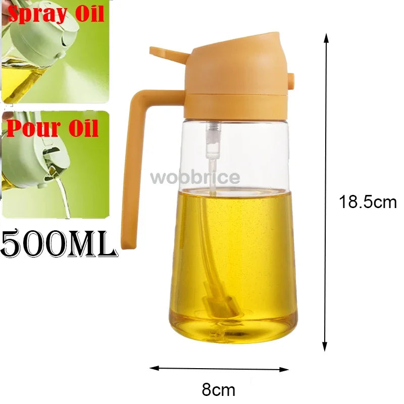 Kitchen Oil Dispenser Bottle – Reusable Oil Spray Container for Cooking & Baking