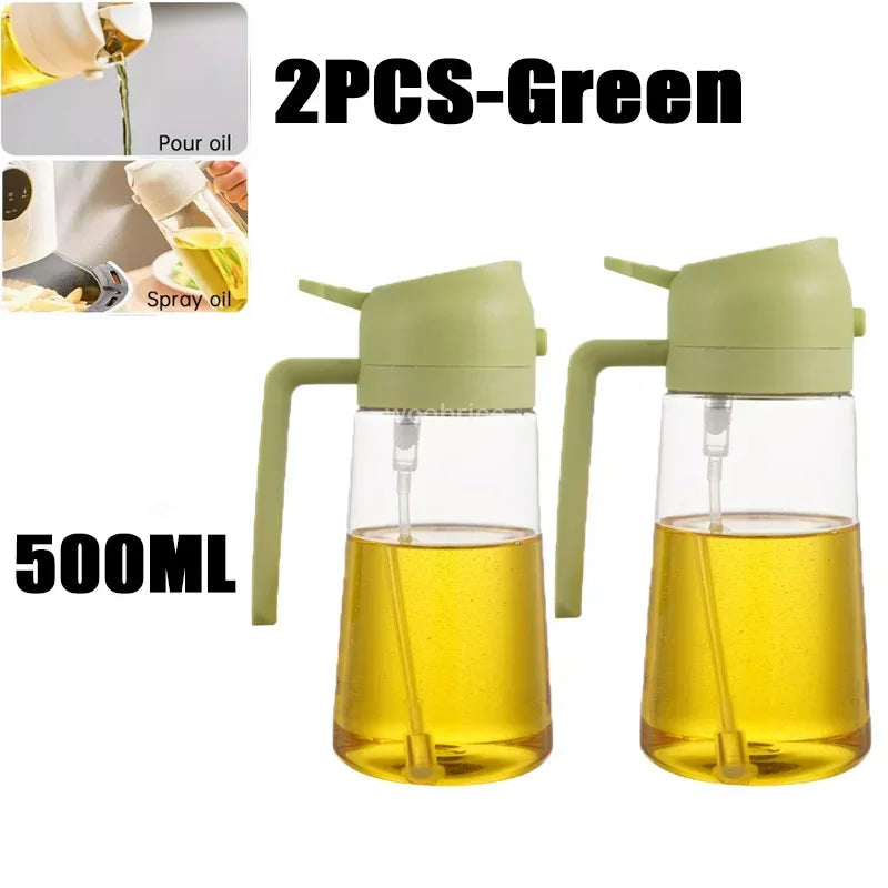 Kitchen Oil Dispenser Bottle – Reusable Oil Spray Container for Cooking & Baking