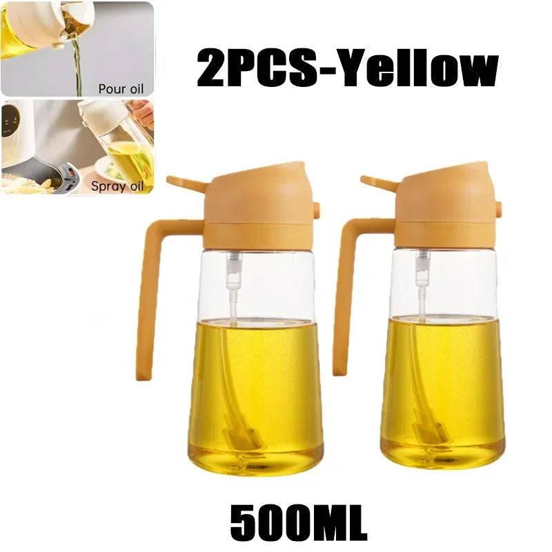 Kitchen Oil Dispenser Bottle – Reusable Oil Spray Container for Cooking & Baking