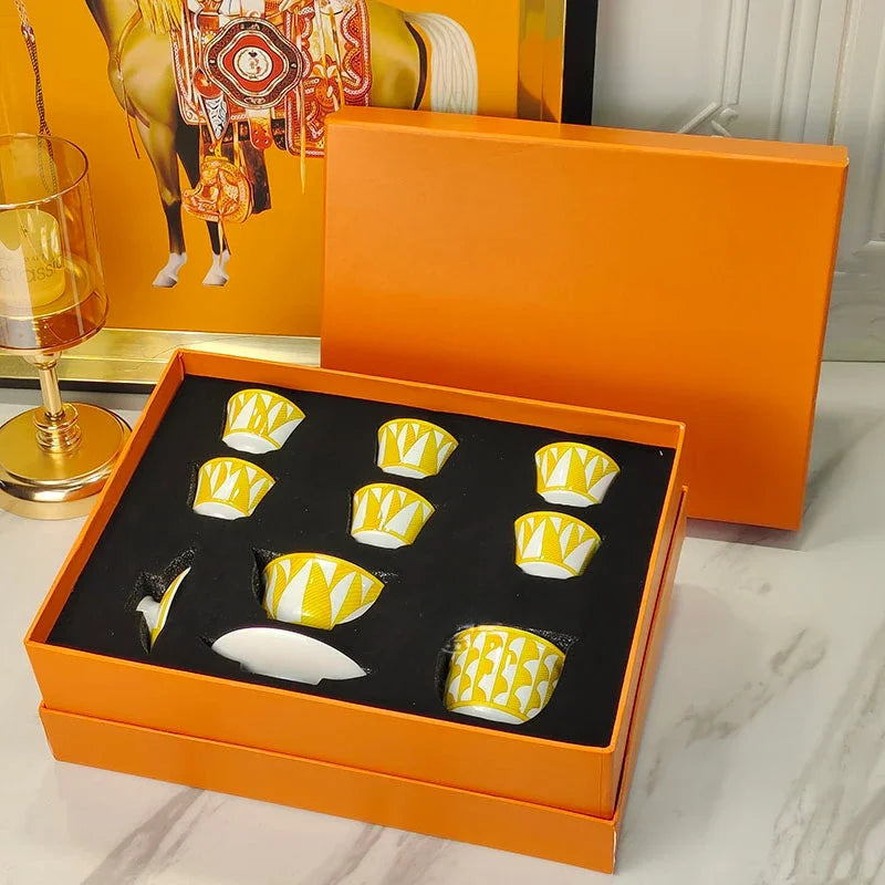 Elegant Bone China Tableware Set – Creative European Plates, Cups & Gift Set for Home Dining