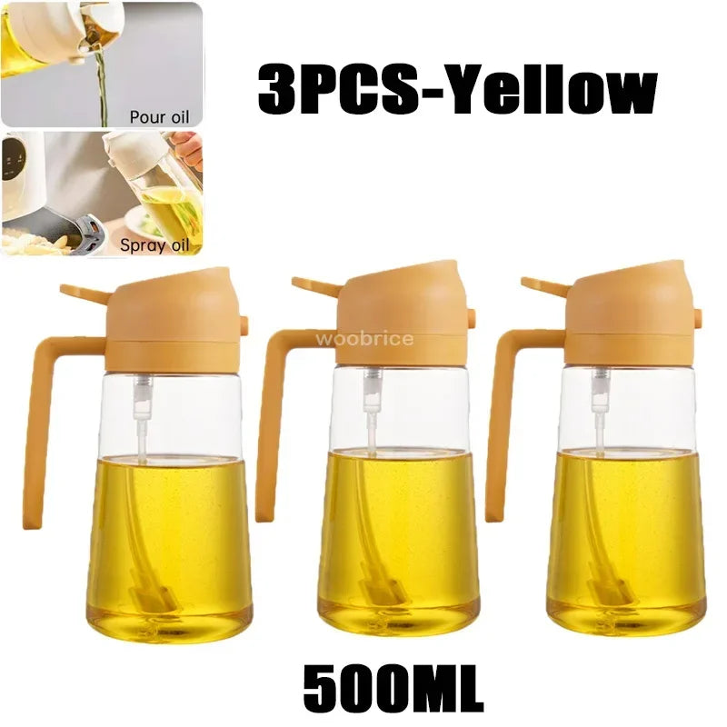 Kitchen Oil Dispenser Bottle – Reusable Oil Spray Container for Cooking & Baking