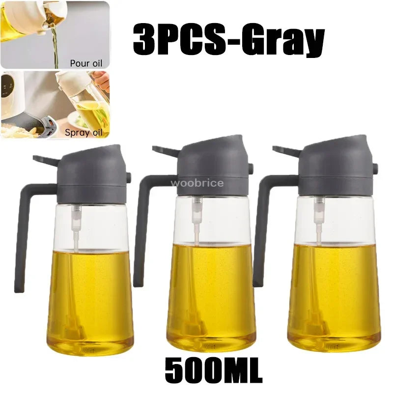Kitchen Oil Dispenser Bottle – Reusable Oil Spray Container for Cooking & Baking