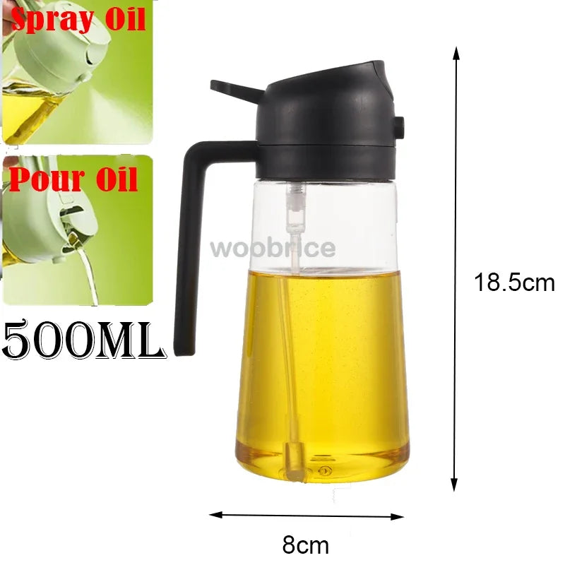 Kitchen Oil Dispenser Bottle – Reusable Oil Spray Container for Cooking & Baking