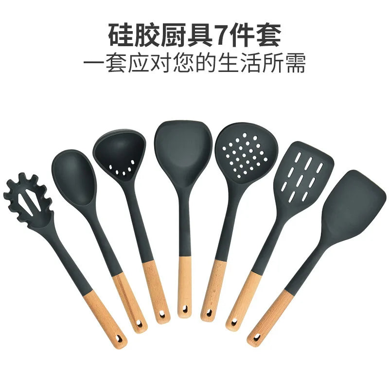 Silicone Spatula Set – Stainless Steel Handle Kitchen Utensils for Non-Stick Cookware